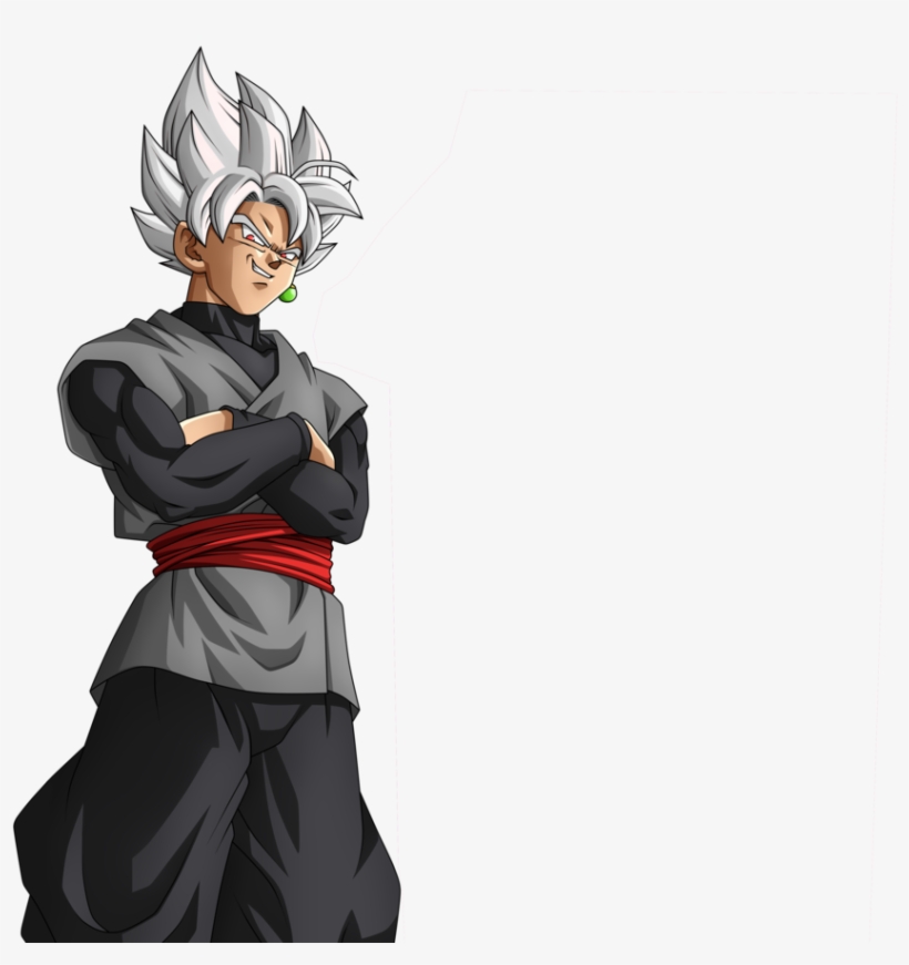 Black Goku Ssj White Sonriente By Darcles - Goku Black And Zamasu, transparent png #1752987