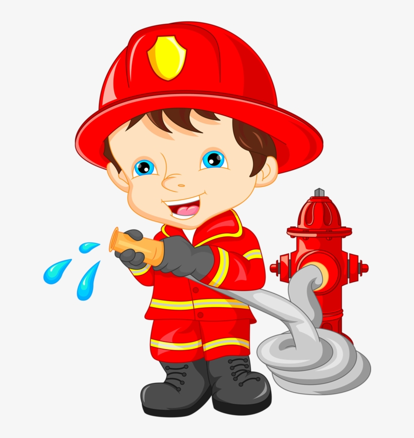 Vector Library Download Pin By Tammt Rider On Firefighter - Fire Fighter Cartoon, transparent png #1753084