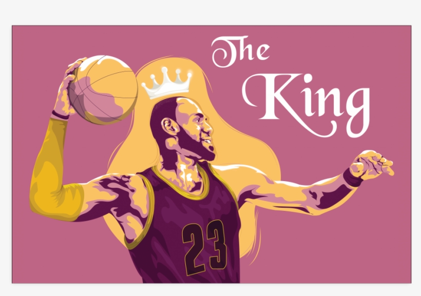 Lebron James 'the King' Poster - Kingdom Of The Middle: A Territorial Heraldry Coloring, transparent png #1753363