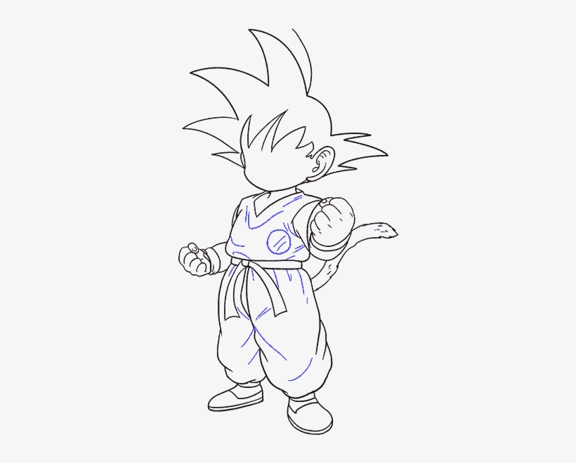 Png Freeuse Download How To Draw Goku - Goku Drawing, transparent png #1753478