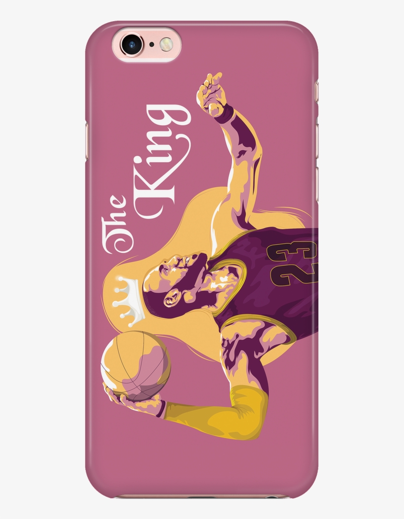 Lebron James 'the King' Cell Phone Case - King's Champion By Xina Marie Uhl, transparent png #1753496