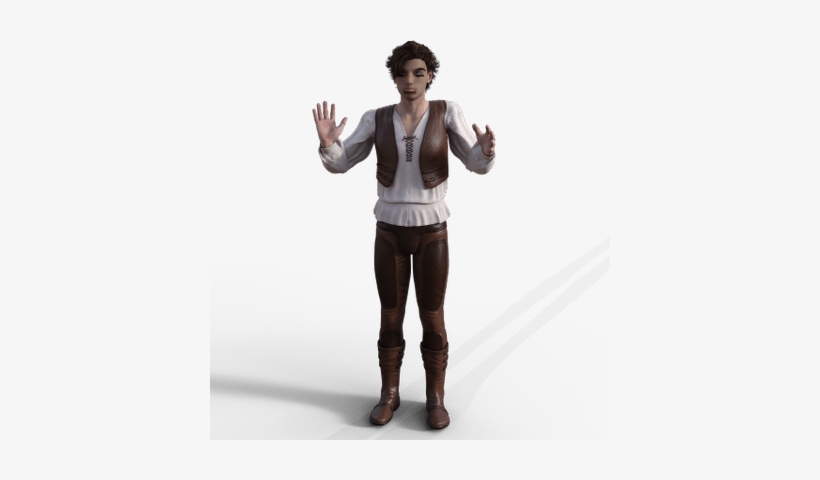 Man Medieval Leather Pants - Man, transparent png #1753623