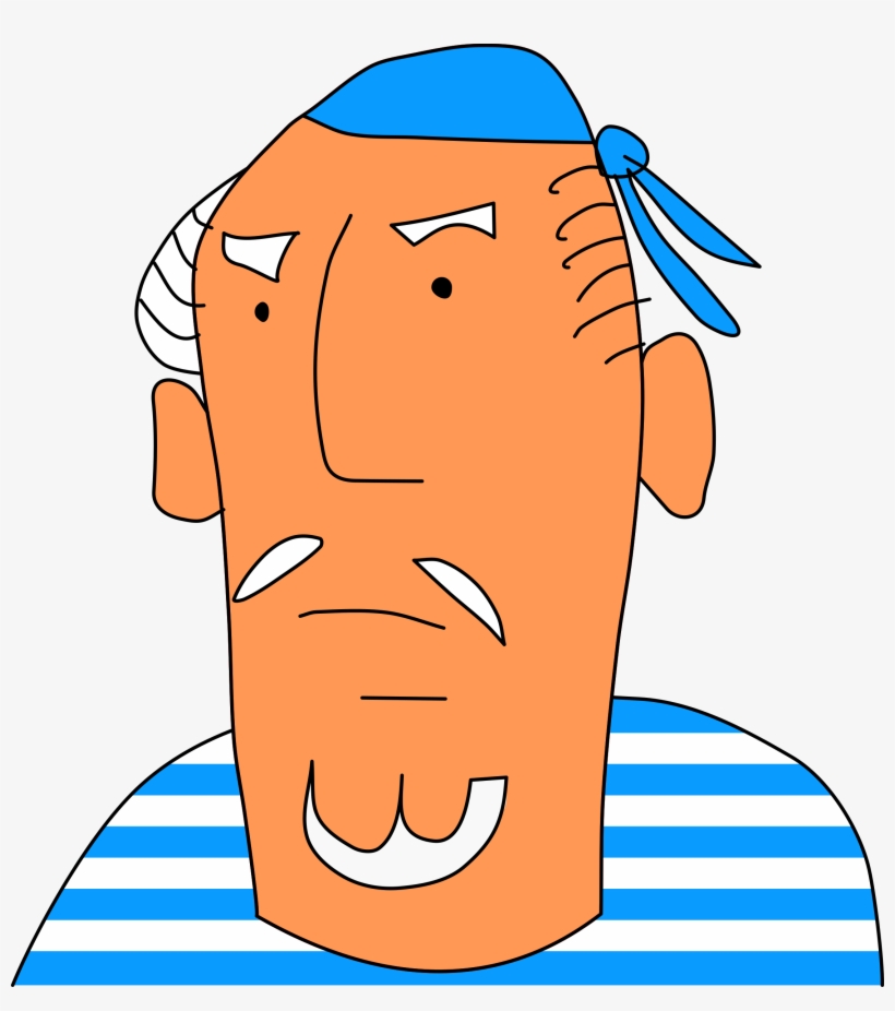 Big Image - Old Sailor Clipart, transparent png #1754124