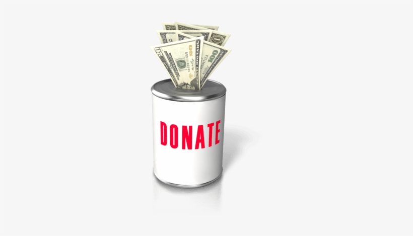 Donation Money Insert 400 Clr - Donation Jar Clip Art, transparent png #1754206