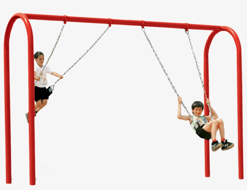 Bay Swing & Tire Swing - Kids On Swing Png, transparent png #1754681