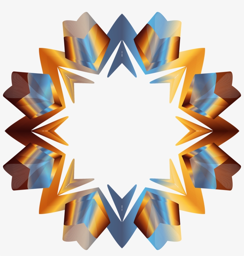 This Free Icons Png Design Of Prismatic Star Line Art, transparent png #1754731