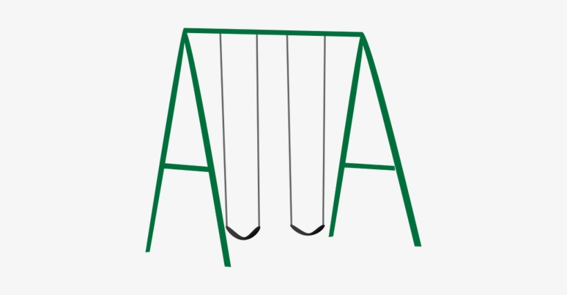 Swing Set Silhouette At Getdrawings - Clipart Swing Set Png, transparent png #1755361