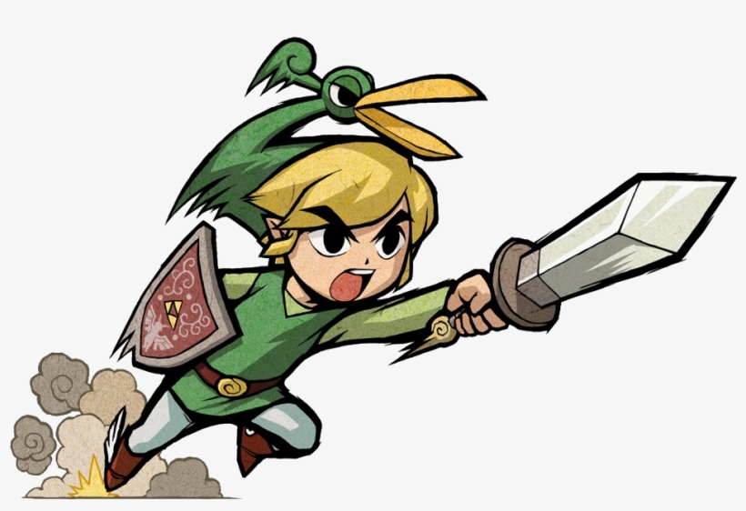 Link Stabbing - Legend Of Zelda Minish Cap, transparent png #1755470