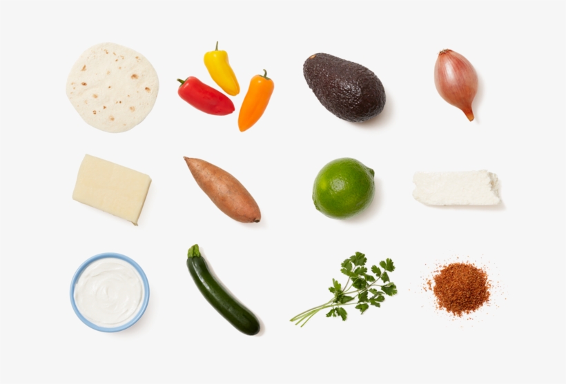 Summer Vegetable Quesadillas With Roasted Sweet Potatoes - Natural Foods, transparent png #1755572