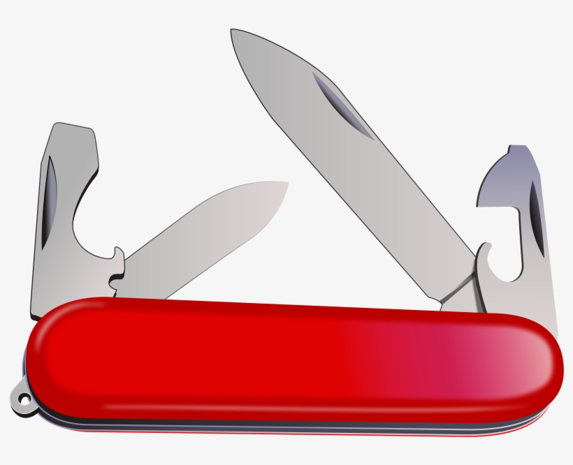 Knife Clipart Old Knife - Swiss Army Knife Clipart, transparent png #1755798