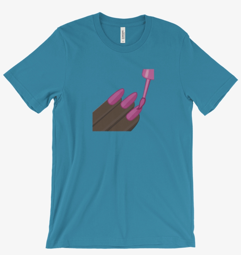 Dark Nail Polish Emoji T Shirts Swish Embassy - Freshdressedtees Betupfen Santa Katze Hässliche Pullover, transparent png #1756001