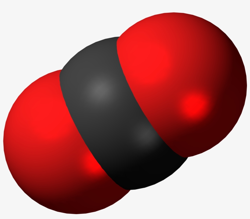 Carbon Dioxide Space Filling Model, transparent png #1756501