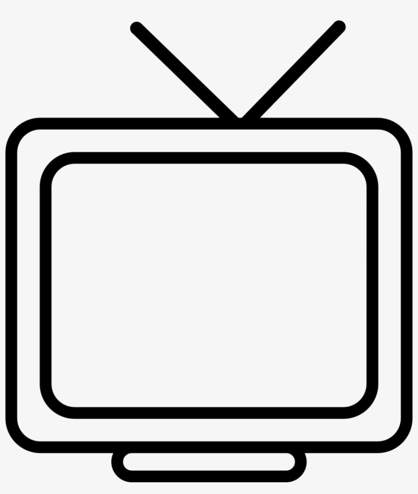 Tv Monitor Svg Png Icon Free Download - Tv Contorno Png, transparent png #1756649