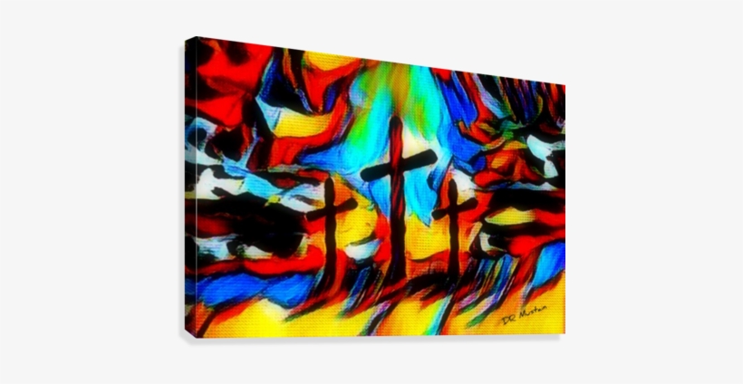 Jesus Death Christian Abstract Art Calvary By Dr Mustain - Abstract Art, transparent png #1756734