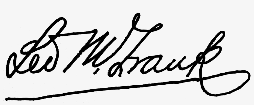 Leo Frank Signature, transparent png #1756773