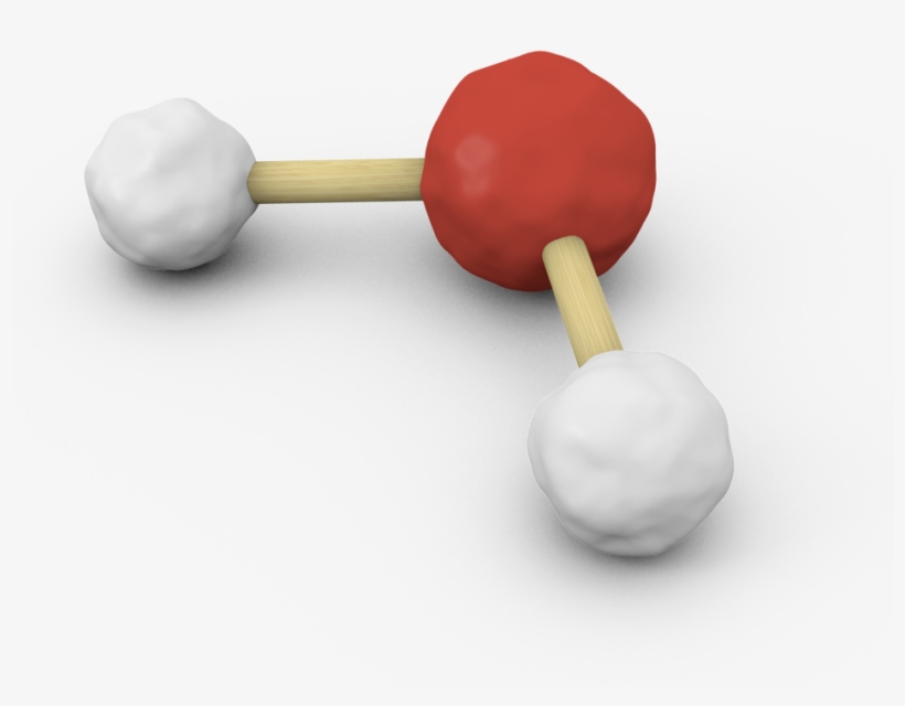 Water Molecule - Cacl2 Ball And Stick Model, transparent png #1756817