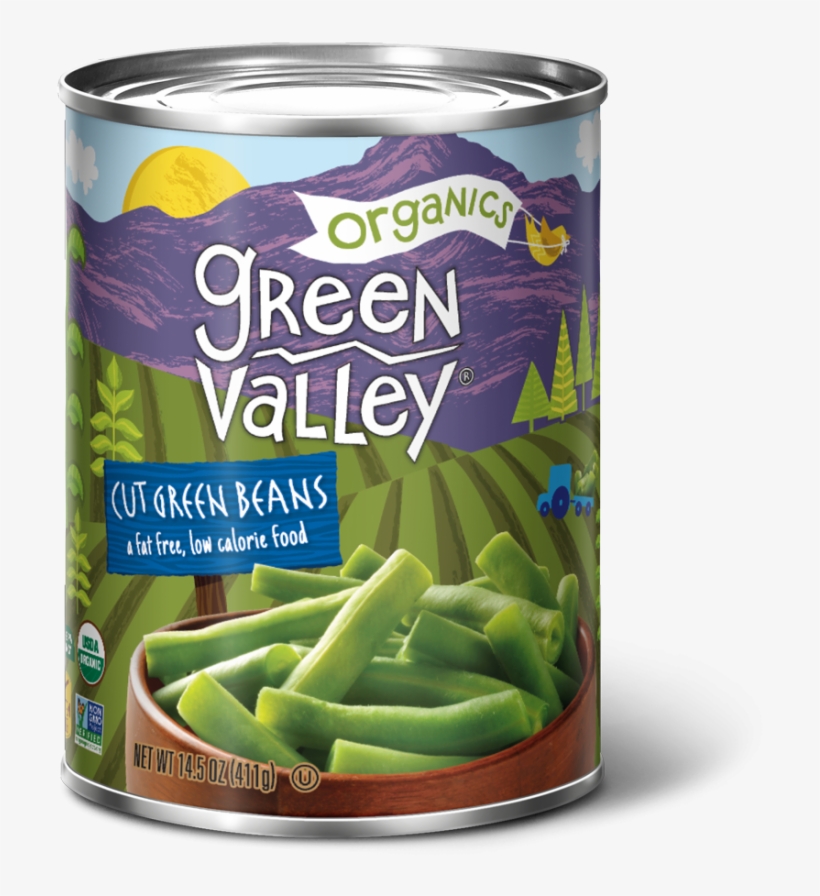 Our Green Beans - Green Valley Organics Green Beans, Cut - 14.5 Oz, transparent png #1757477