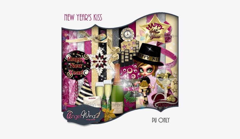 New Year's Kiss - Box, transparent png #1757537