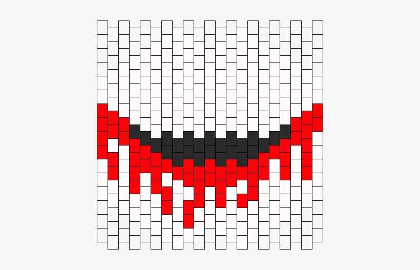 Jeff The Killer Half Mask Bead Pattern - Pattern, transparent png #1757718