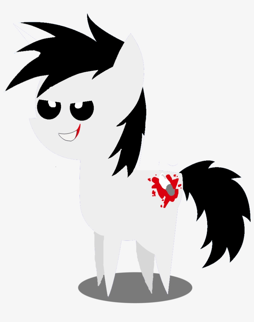 Inkkirby, Jeff The Killer, Meme, Pointy Ponies, Ponified, - Jeff The Killer's Little Pony, transparent png #1757772