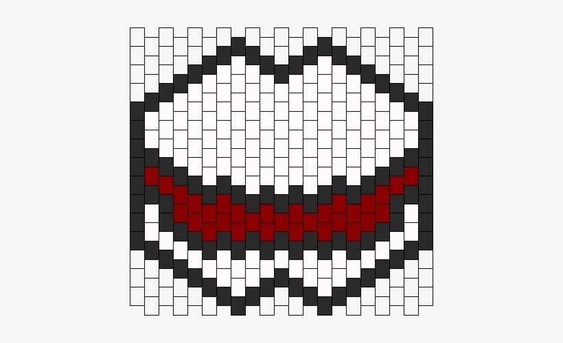 Jeff The Killer Mask Bead Pattern - Kandi Mask Patterns, transparent png #1757800