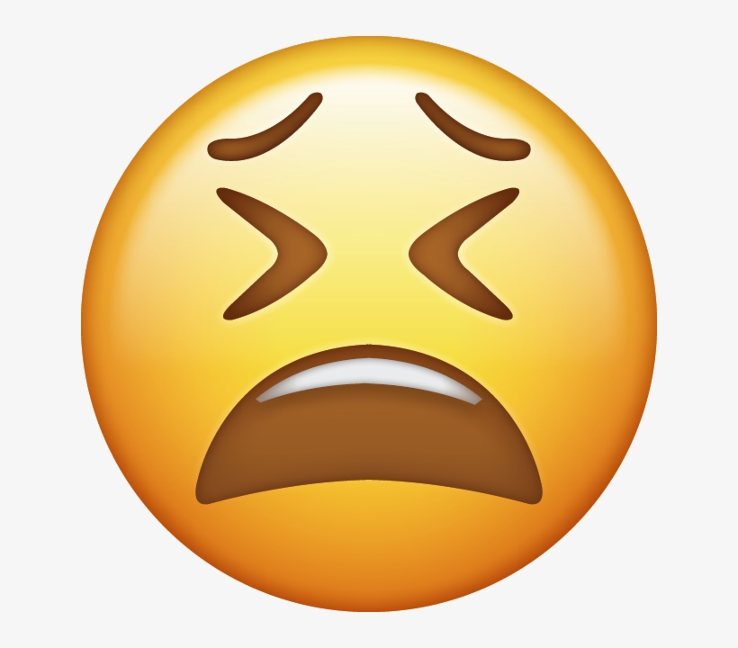 Download Weary Iphone Emoji Image Download Very Mad - Tired Emoji Png, transparent png #1757876