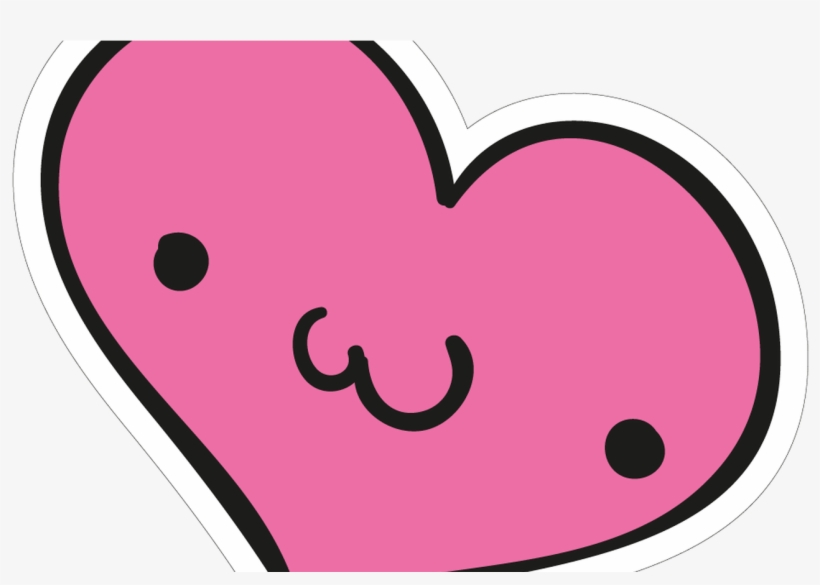 Cute Heart Vinyl Custom Sticker At Great Prices Chimpstickers - Sticker, transparent png #1758163