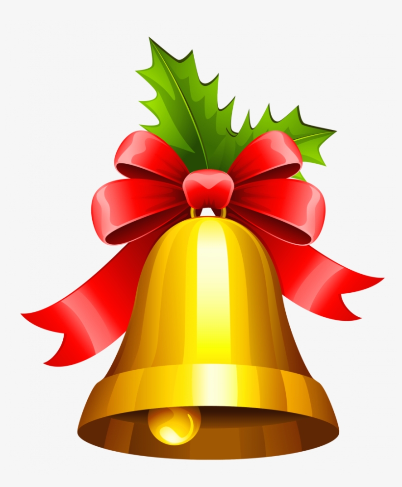 Simple Xmas Bell Png Graphic - Christmas Bell Clipart, transparent png #1758202