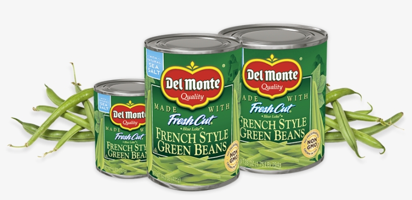 Blue Lake® French Style Green Beans - Del Monte French Style Green Beans - 14.5 Oz Can, transparent png #1758239