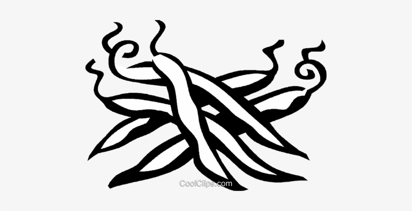 Green Beans Royalty Free Vector Clip Art Illustration, transparent png #1758260