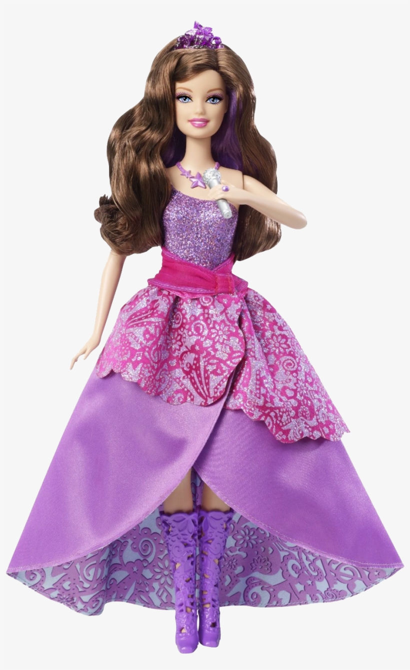 Doll Png Free Download - Barbie Princess And The Popstar Dolls Keira, transparent png #1758396