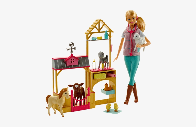 Barbie farm vet playset cheap