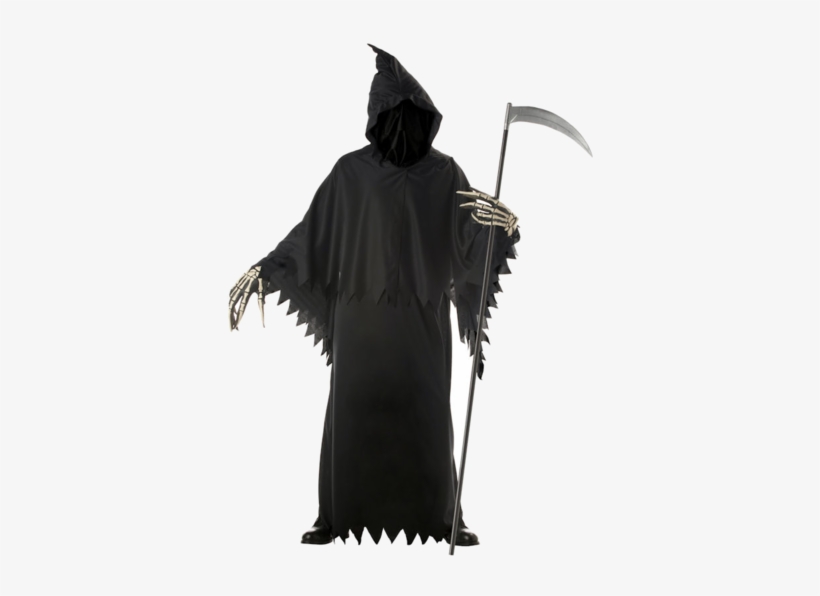 Look Like Death This Halloween With The Adult Grim - Grim Reaper Deluxe Costume, transparent png #1758884