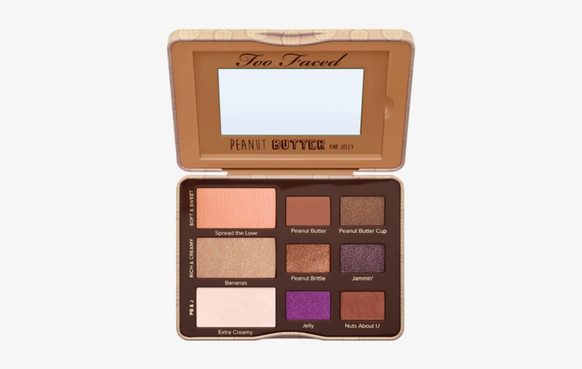 Too Faced Peanut Butter & Jelly Eyeshadow Palette - Too Faced Mystery Bag 2018, transparent png #1758950