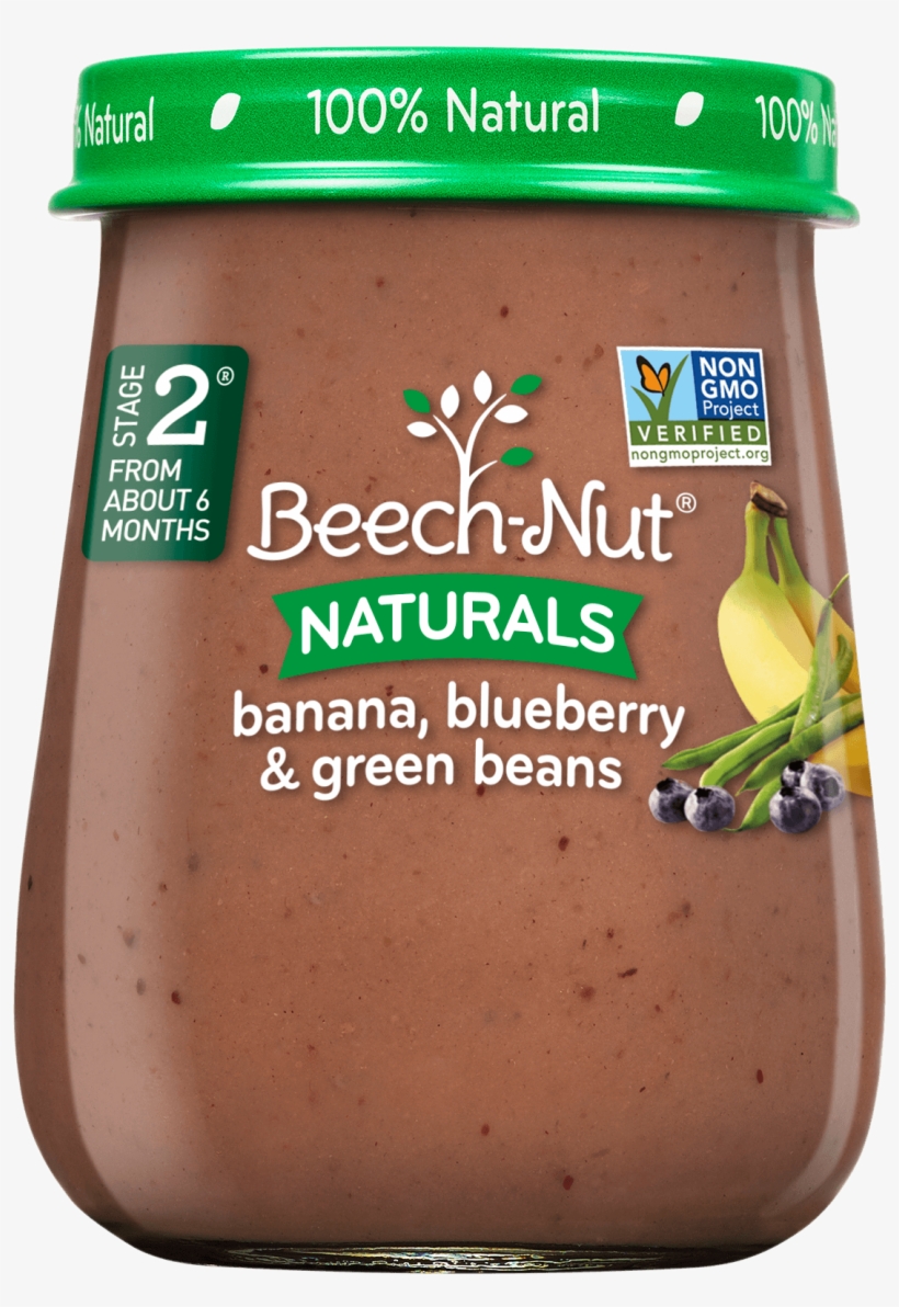 Naturals Banana, Blueberry & Green Beans Jar - Beech-nut Naturals Stage 2 Purees - Sweet Corn &, transparent png #1758995