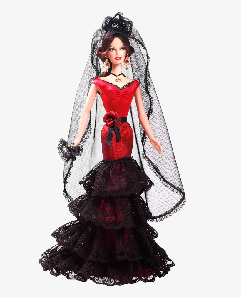 Spain Barbie Doll - Barbie Dolls Of The World Spain, transparent png #1759189