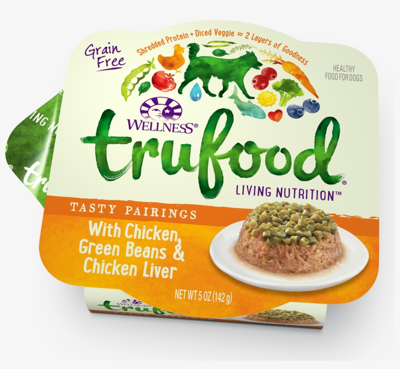 Chicken Gr Beans Liver - Wellness Trufood Dog Chicken-carrot-duck (24-5oz), transparent png #1759421