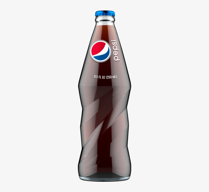 Pepsi Cola 8.5 Fl. Oz. Glass Bottle, transparent png #1759506