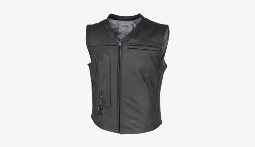 Helite Custom Leather Airbag Vest - Helite Leather Vest, transparent png #1759507
