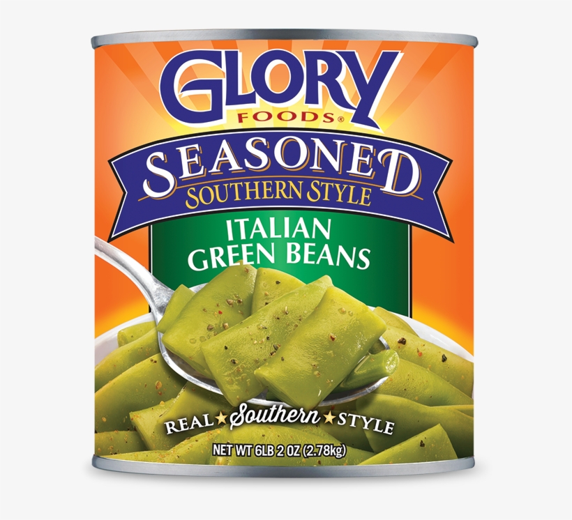 Seasoned Italian Green Beans - Glory Foods Seasoned Southern Style Italian Green Beans, transparent png #1759579