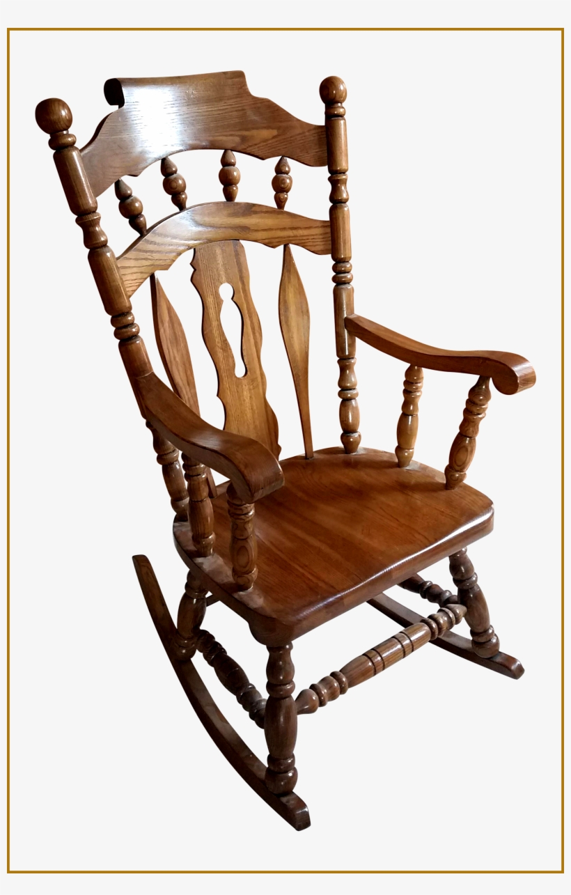 Hitchcock Rocking Chair Awesome Vintage Used Black - Rocking Chair, transparent png #1759660