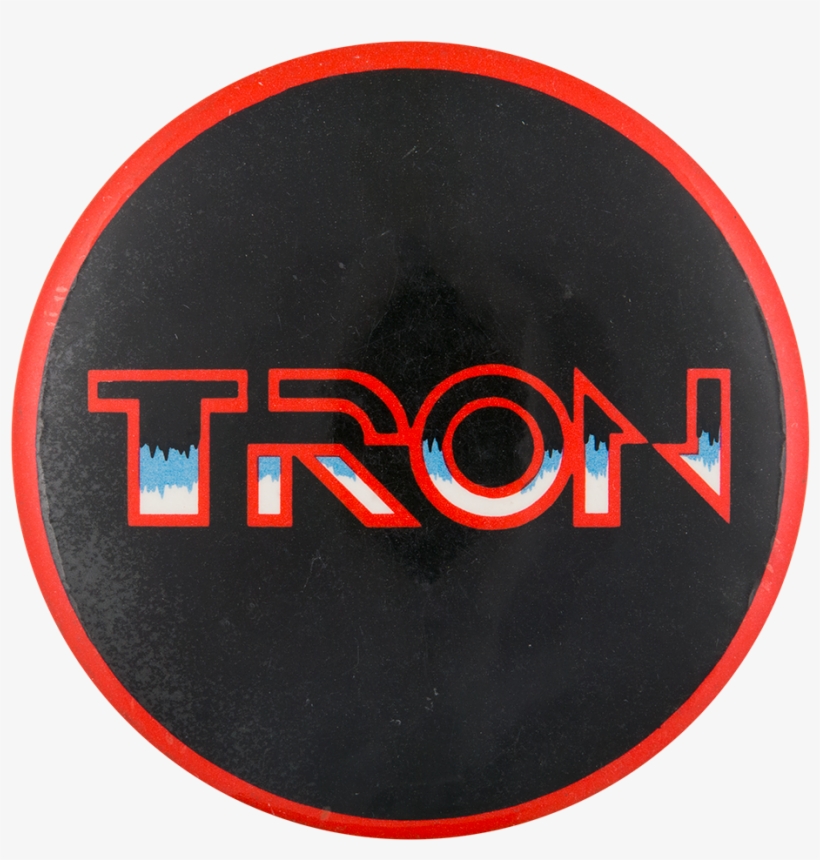 Tron - Vintage 3.5'' Tron Promotional Movie Pinback Button, transparent png #1759682