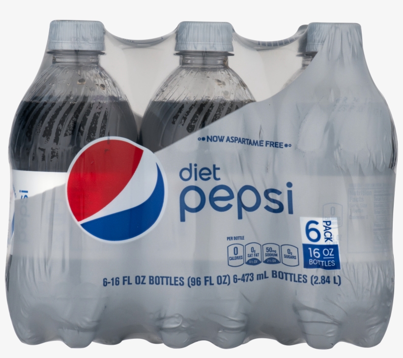Diet Pepsi Cola 6-16 Fl - Fluid Ounce, transparent png #1759744