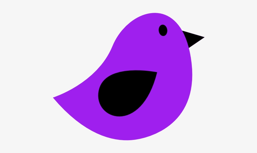 Bird Purple Background Wall Paper Wallpaper - Clip Art, transparent png #1760299