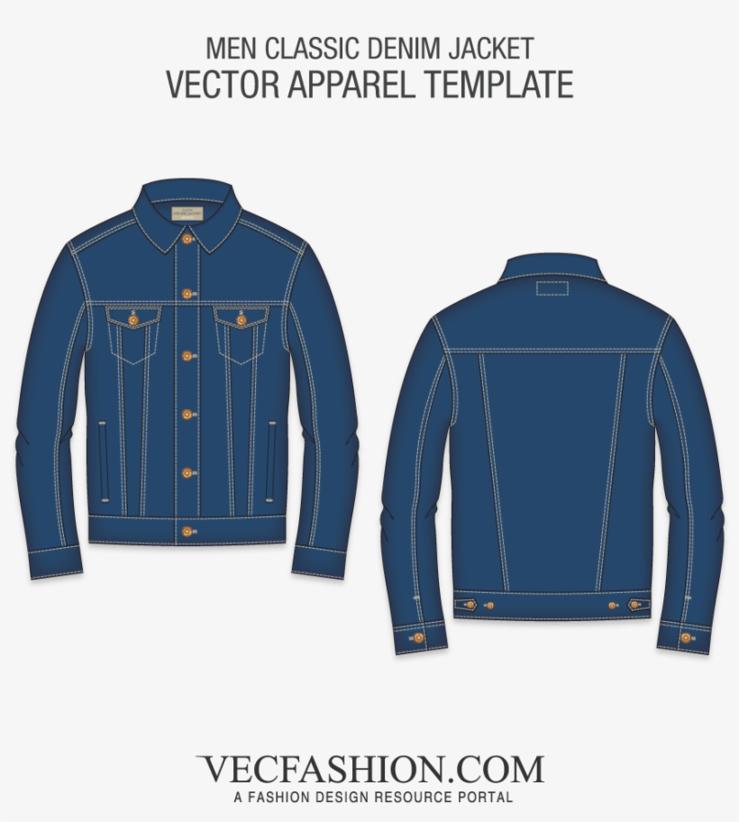 Denim Jacket Vector Image - Magic Pau