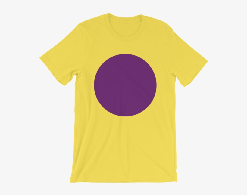 Yellow With Purple Circle Shape Unisex T-shirt - Two Samurai - Ultra Soft Shirt, 25 Colors, transparent png #1760849