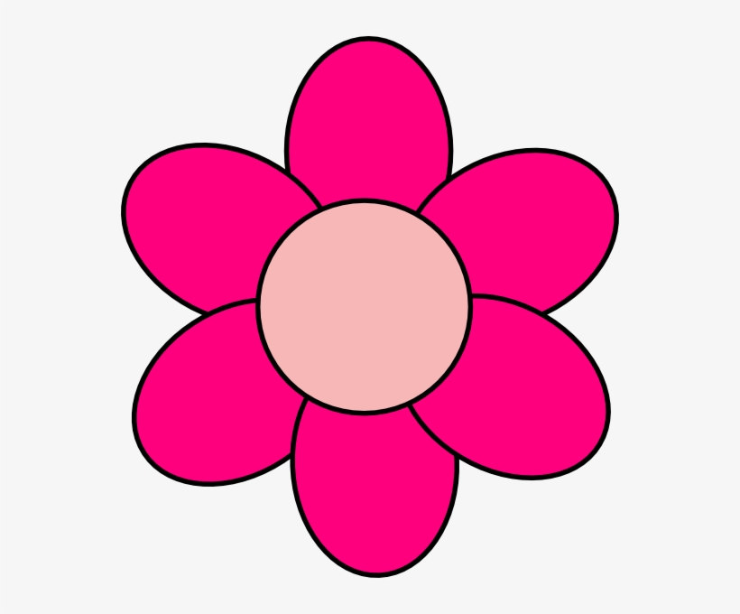 Pink Cartoon Flowers - Pink Clipart, transparent png #1761336