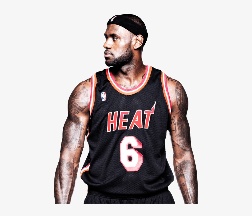 Lebron James Clipart Png - Heat Throwback Jersey, transparent png #1761516