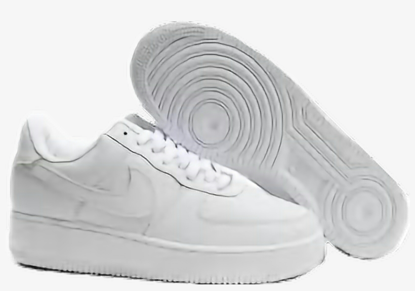 Image Free Transparent Shoe Aesthetic - Nike White Force 1, transparent png #1762404