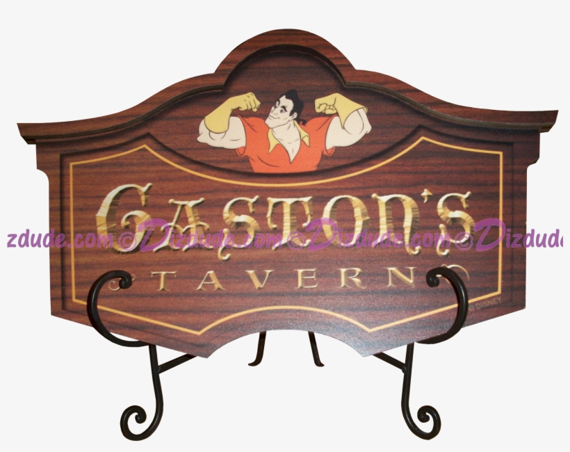 Gaston's Tavern Sign From Fantasyland In Disneys Magic - Beauty And The Beast Gaston Tavern, transparent png #1762521